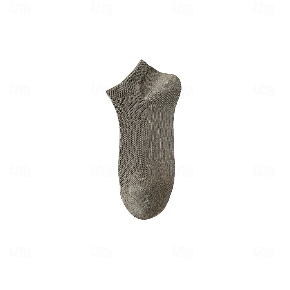 Herren 1 Paar Socken No-Show und Liner-Socken Schwarz Weiß Farbe Einfach Schule Formell Outdoor Dünn Sommer Frühling Herbst Ganzjahres Täglich Lässig 2025 - $3.99 –P15