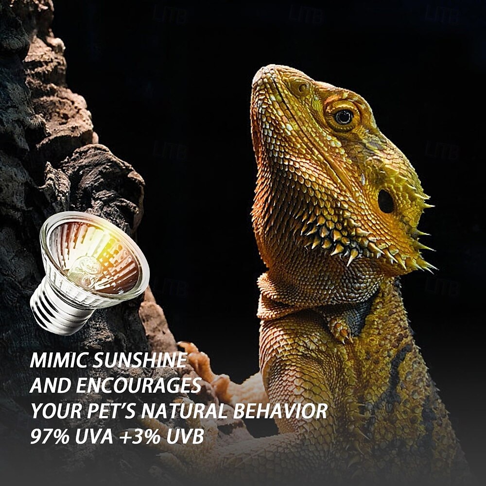 e27 50w uva uvb reptielenlampen schildpad warmtelamp voor reptielen en amfibieën warmte reptielenlamp voor schildpad baardagaam hagedis 4 stuks 2025 - $9.99 –P1