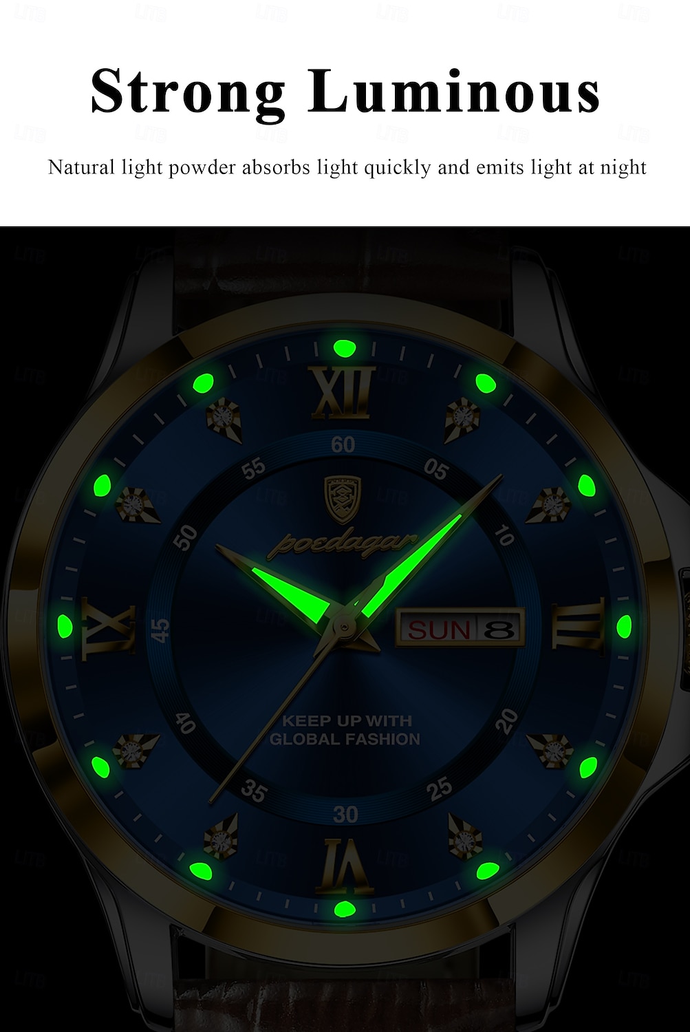 Top Luxury Man Watch Date Week Waterproof Luminous Leather Men Wristwatch Casual Male Clock Sports Men's Quartz Watches 2025 - $37.99 –P11