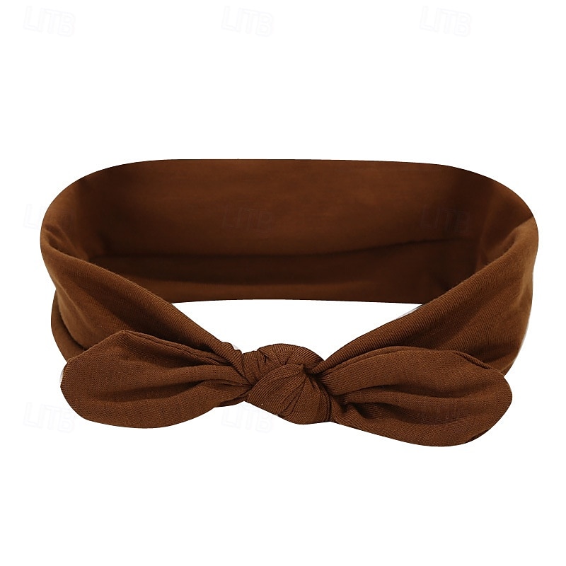Fasce per capelli con fiocco per donne e ragazze, fasce larghe per capelli da donna, fasce per capelli elastiche morbide e antiscivolo, bandane turbanti da palestra, fasce per capelli, accessori per del 2025 a $3.99 –P8