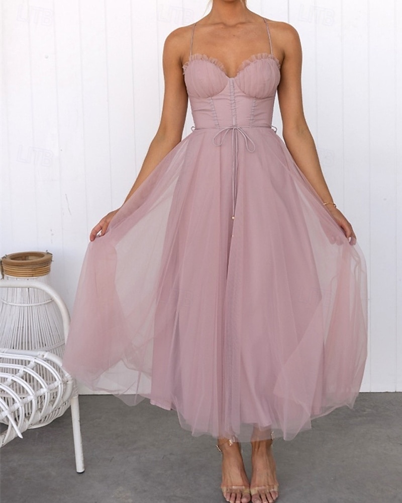 Pentru femei Rochie Lunga Rochie Maxi Rochie casual Rochie de Cocktail Rochie pentru invitata de nunta Rochii din Șifon Modă În aer liber Petrecere Concediu Fit regulat Simplu Fără manșon În V Negru 2025 - $31.99 –P8