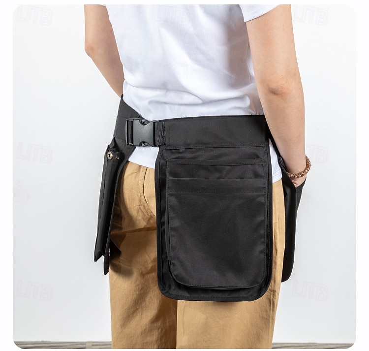 Avental com cinto para ferramentas com vários bolsos, bolsa de cintura à prova d'água com alça ajustável - preto, organizador de cinto de trabalho para jardinagem, artesanato de cozinha, projetos faça de 2025 por $27.99 –P2