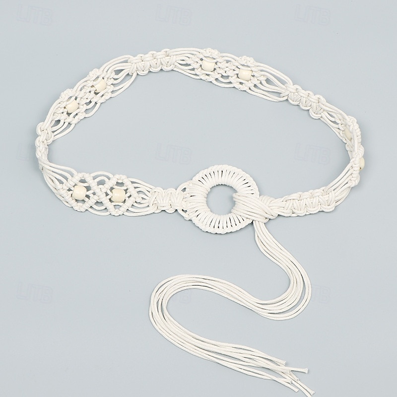 Damen Gürtel Polyester Schwarz Kamel Beige Taillengürtel Straße Täglich Einfarbig 2026 - $27.99 –P8