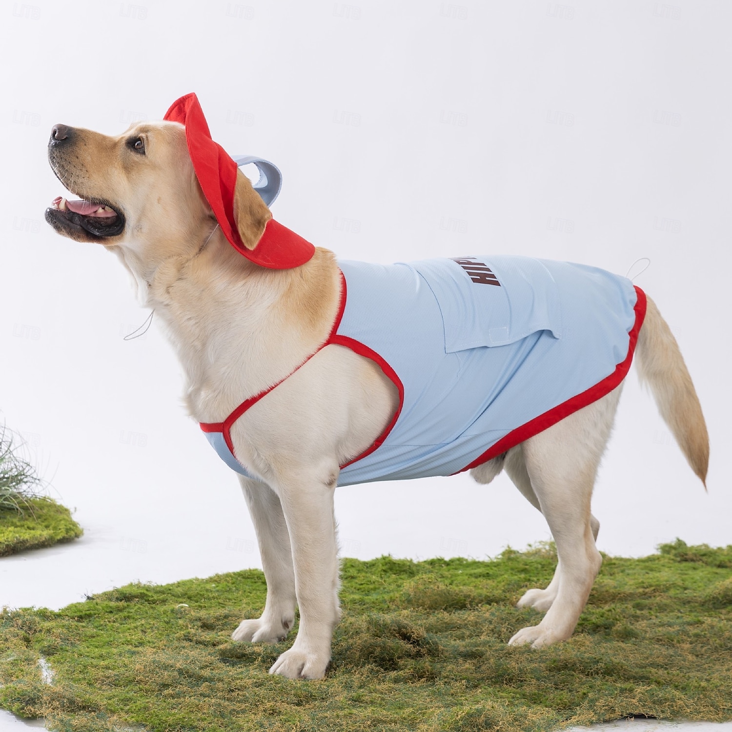 Hondenshirts, snel drogende, zachte, rekbare T-shirts voor huisdieren met reflecterend label, tanktop, mouwloos vest, zonwerende hondenkleding voor grote honden. 2025 - $22.99 –P5