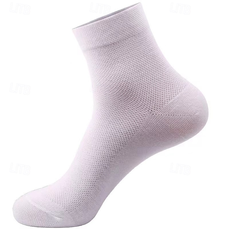 Per uomo 5 Paia Pacchi Multipli Calzini Calzini da Corsa Calzini Casual Nero Bianco Colore Semplice Vacanza Sport & Outdoor Quotidiano Base Medio Primavera Autunno Moda Casual del 2025 a $3.99 –P3