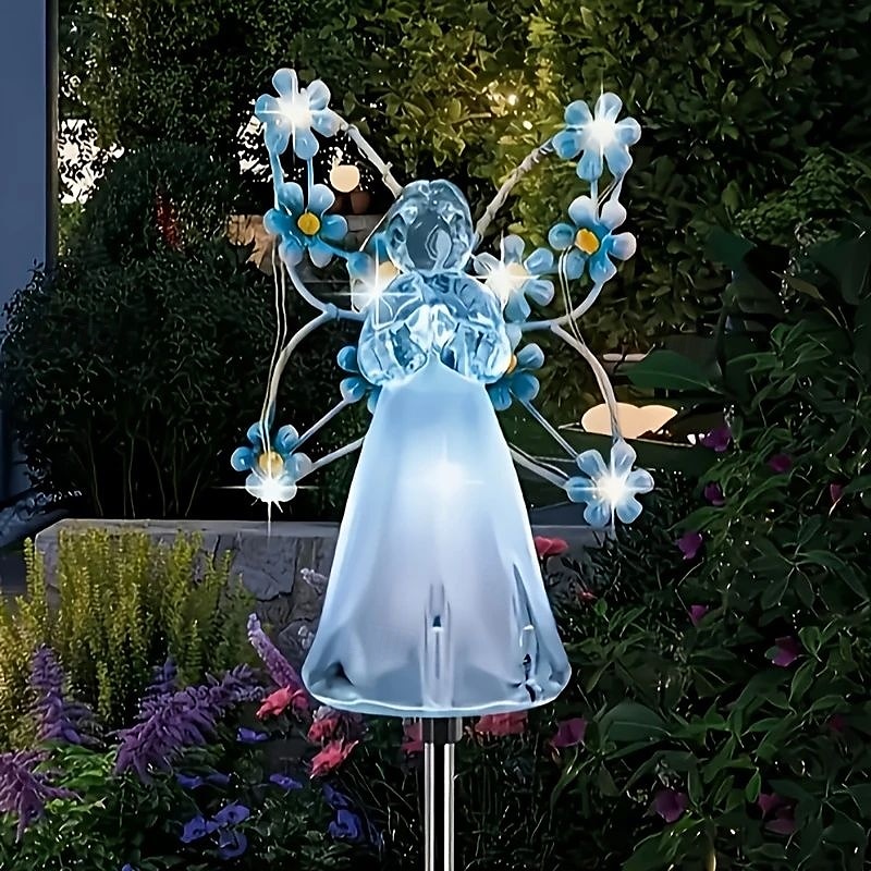 1/2 Pcs Solar Angel Lights Garden Pile Light LED Angel Solar Landscape Lawn Light for Cemetery Grave Memorial Gift Christmas Lawn Yard Walkway Landscape Decoration 2025 - $21.99 –P8