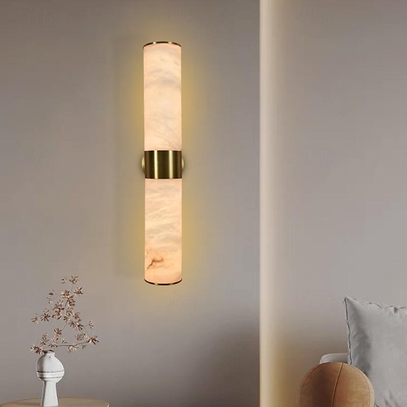 Moderne applique da parete per interni, camera da letto, sala da pranzo, applique in marmo color rame per camera da letto, 110-120 V, 220-240 V, 5 W del 2025 a $175.99 –P4