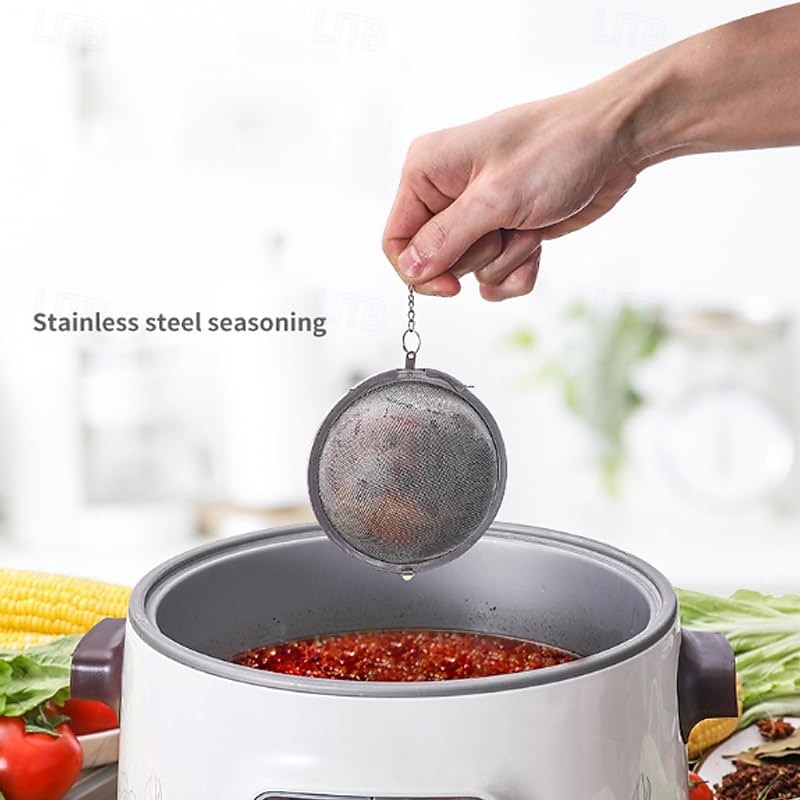 3-delige set roestvrijstalen thee-ei met extra fijn gaas, voor losse thee, theezeefjes, thee-eizeefjes, filters voor thee, thee-ei voor theefilter, kruiden, specerijen en kruiden 2025 - $9.99 –P4