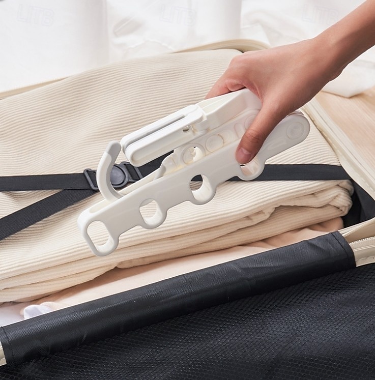 Foldable Hanger, Home Use Hanger, Travel Portable Storage, Five-Hole Foldable 2025 - $4.99 –P3