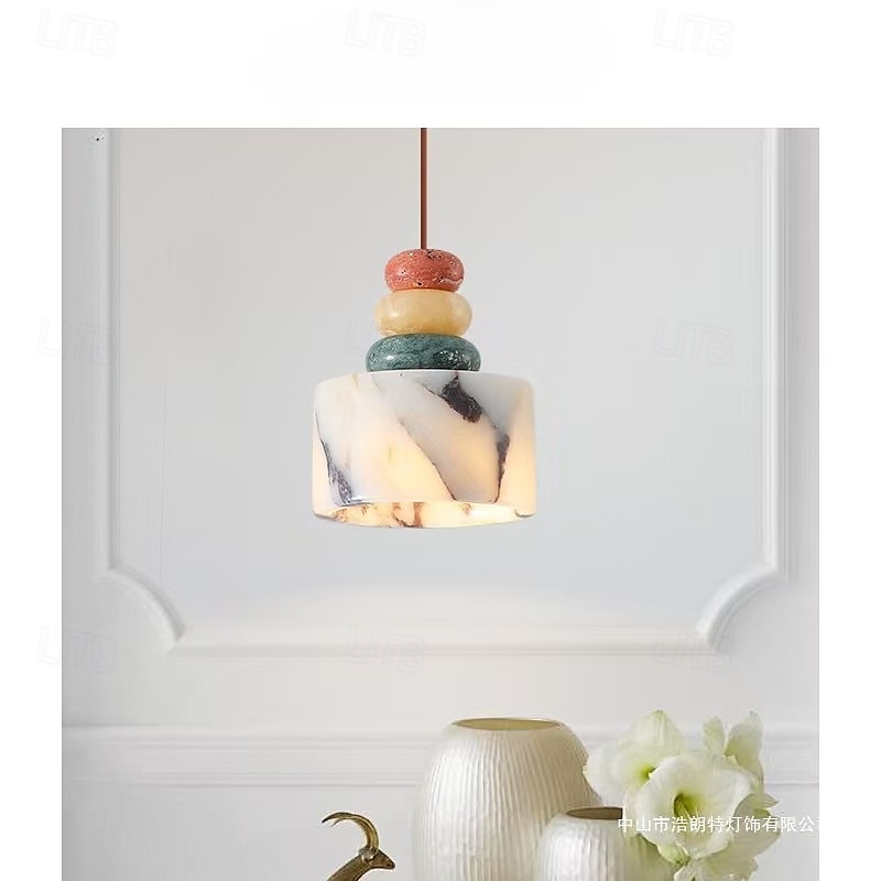 12 cm Hängelaternen-Design Pendelleuchte Marmor Galvanisiert Modern 110-120V 220-240V 2025 - $175.99 –P2