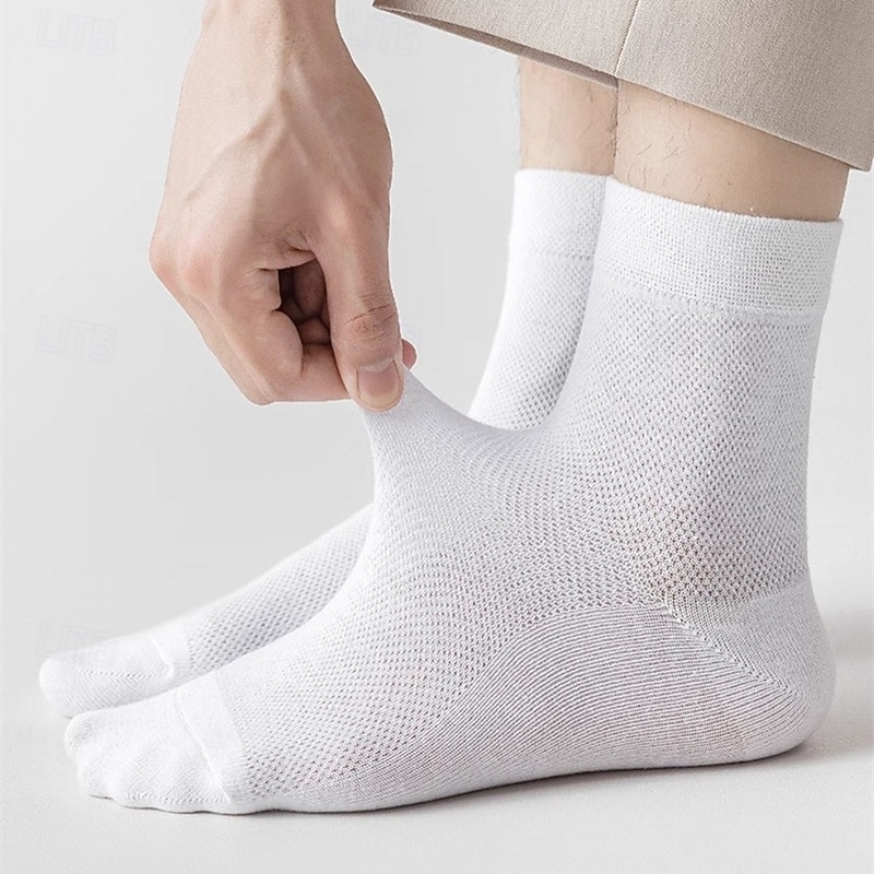 Per uomo 5 Paia Pacchi Multipli Calzini Calzini da Corsa Calzini Casual Nero Bianco Colore Semplice Vacanza Sport & Outdoor Quotidiano Base Medio Primavera Autunno Moda Casual del 2025 a $3.99 –P7