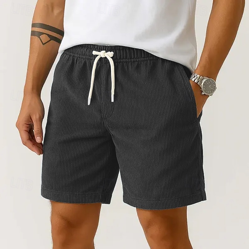 Per uomo Shorts Pantaloncini Estivi Pantaloncini casual Pantaloncini di velluto a coste Tasca Coulisse Elastico in vita Semplice Comodità Traspirante Corto All'aperto Vacanza Canotta sportiva Casual del 2025 a $15.49 –P3