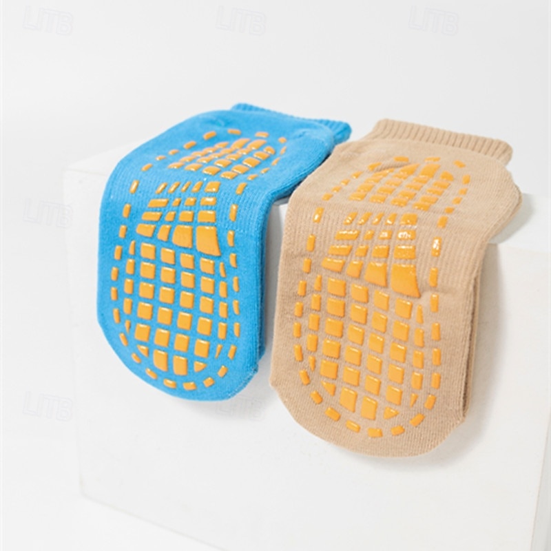 4 Paar Grip-Pilates-Socken für Damen, rutschfeste Yoga-Sportsocken, atmungsaktive Trampolin-Grip-Socken für Kinder und Erwachsene, Baby-Bodensocken mit Silikon-Grip für Tanz, Zuhause, Fitnessstudio, 2025 - $9.99 –P13