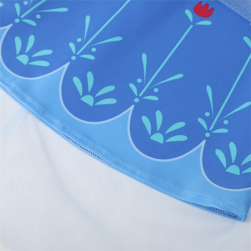 Frozen Cuento de Hadas Princesa Anna Vestido de niña de las flores Disfraz de fiesta temática Vestidos de tul Cosplay Cosplay de película for Chica Niños Carnaval Mascarada Fiesta 2025 - $41.19 –P17