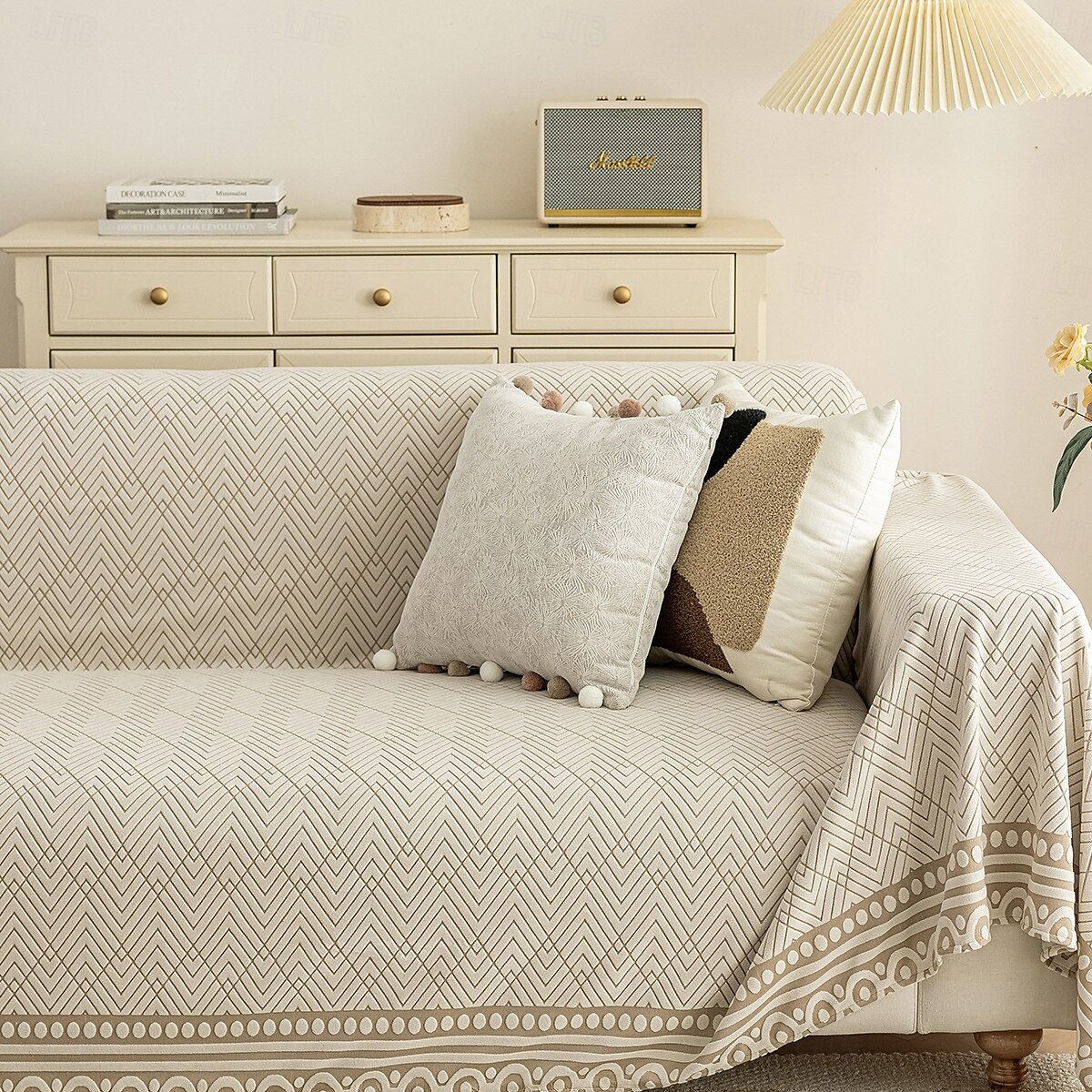 Copridivano multiplo, 2 posti, 3 posti, gomiti inclusi, a forma di L, stile scandinavo, elegante, facile da appendere, monoblocco, spesso, per tutte le stagioni, antigraffio, lavabile, copridivano, del 2025 a €22.5 –P2