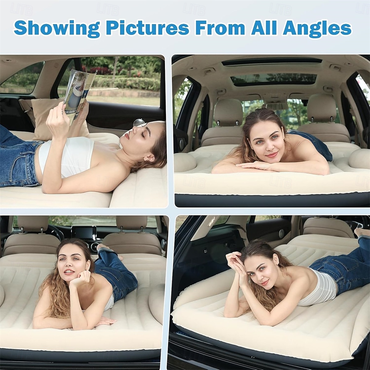 Colchón inflable para coche con bomba para SUV, minivan, MPV, viajes por carretera 2025 - $95.99 –P2