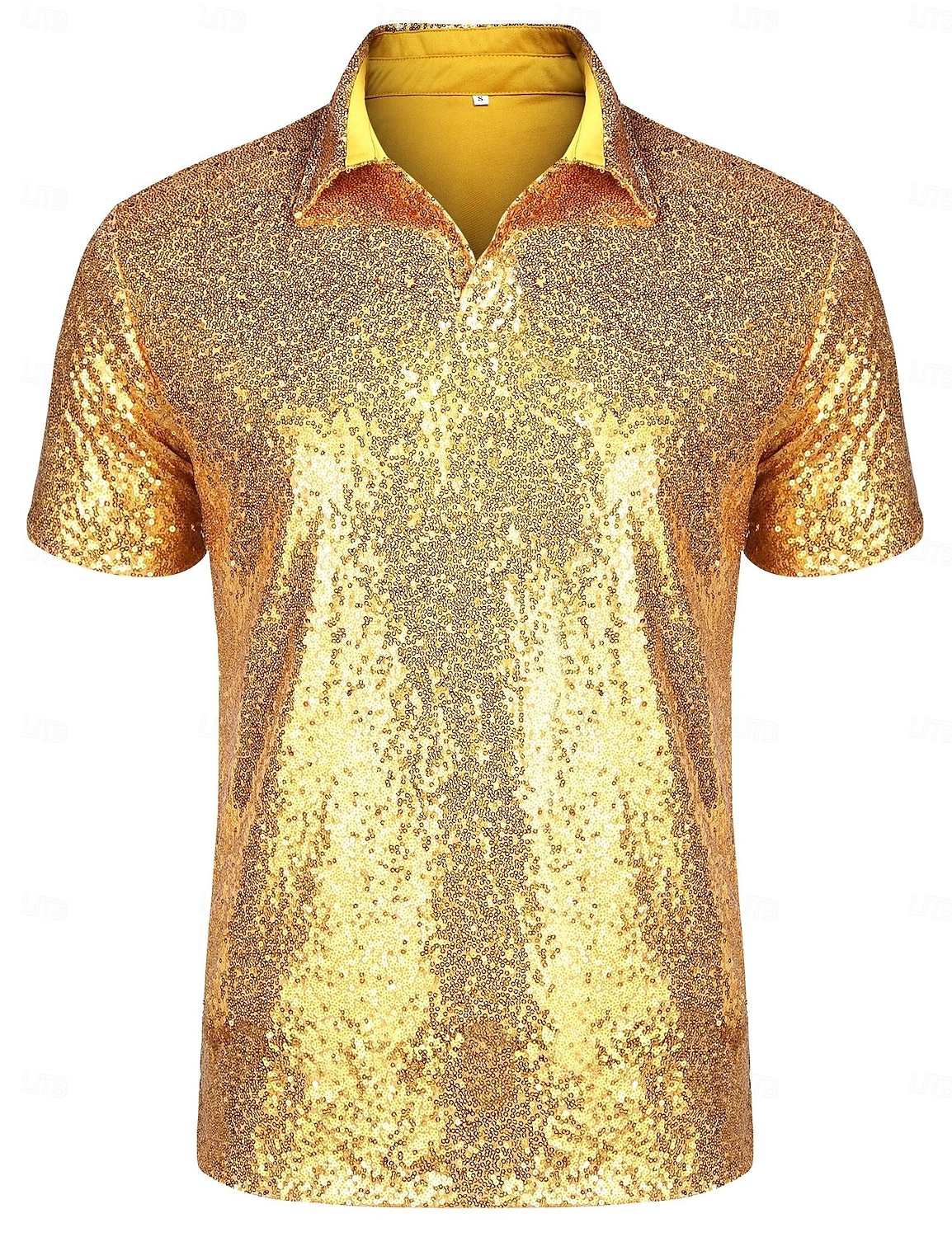 Retrò Vintage Anni '70 Rave T-shirt Polo Maniche corte Disco Paillettes Costume Per uomo Halloween Carnevale Festival Musicale Parata dell'Orgoglio Mese dell'orgoglio Adulti Maglietta Primavera del 2026 a $56.99 –P1
