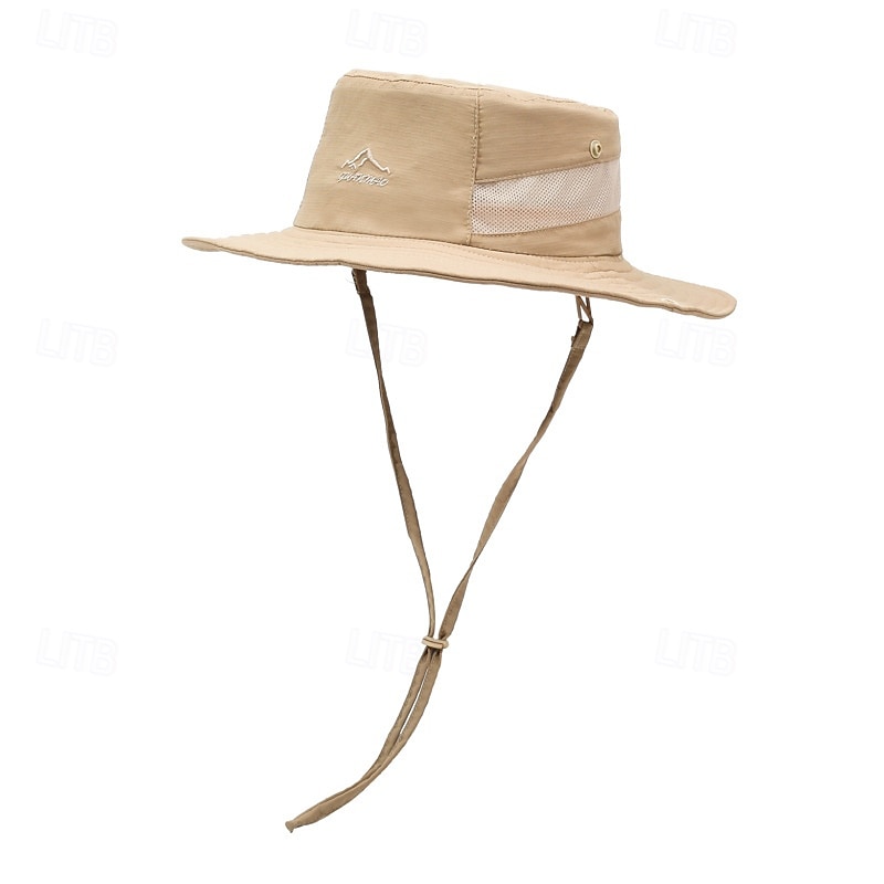 Herr Fiskarhatt Solhatt Svart Rodnande Rosa Polyester Snörning Mode Ledigt Gata Dagligen Slät Solskyddskräm Andningsfunktion 2025 - $9.49 –P5