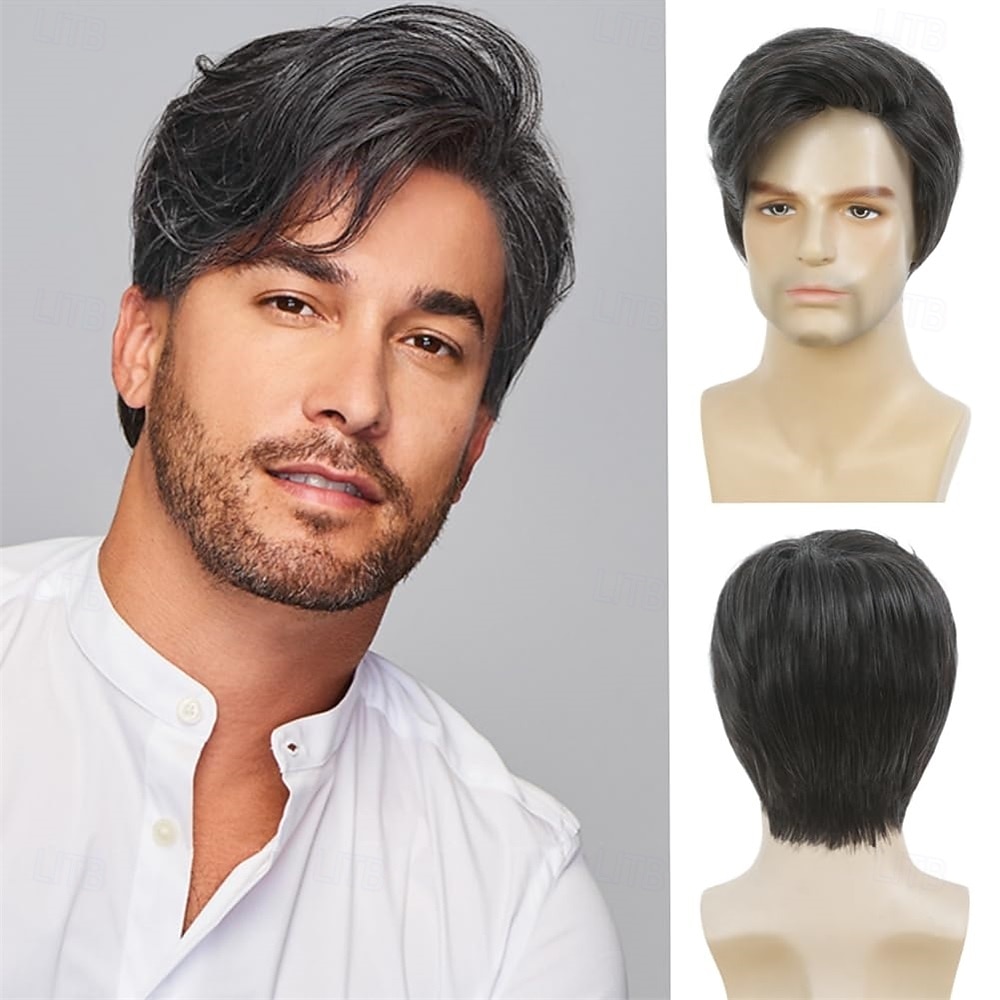 Mens Short Red Wig Synthetic Natural Looking Halloween Cosplay Hair Wig for Male Guy 2026 - $25.99 –P10