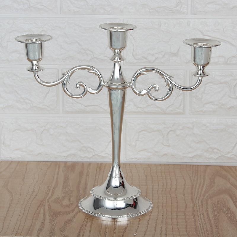 Castiçal vintage de ouro, suporte de vela cônico de metal com 5 braços para centro de mesa, castiçal retrô europeu para decoração de casamento, hotel e aniversário de 2026 por $25.99 –P3