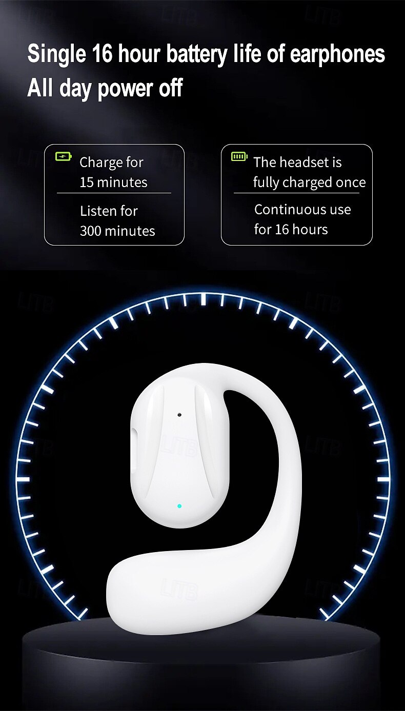 YJ77 TWS In-Ear Ear Hook Bluetooth 5.2 Wireless Earphones Built-in Mic, Auto Connect, Low Delay for Android iOS 2025 - $20.99 –P11
