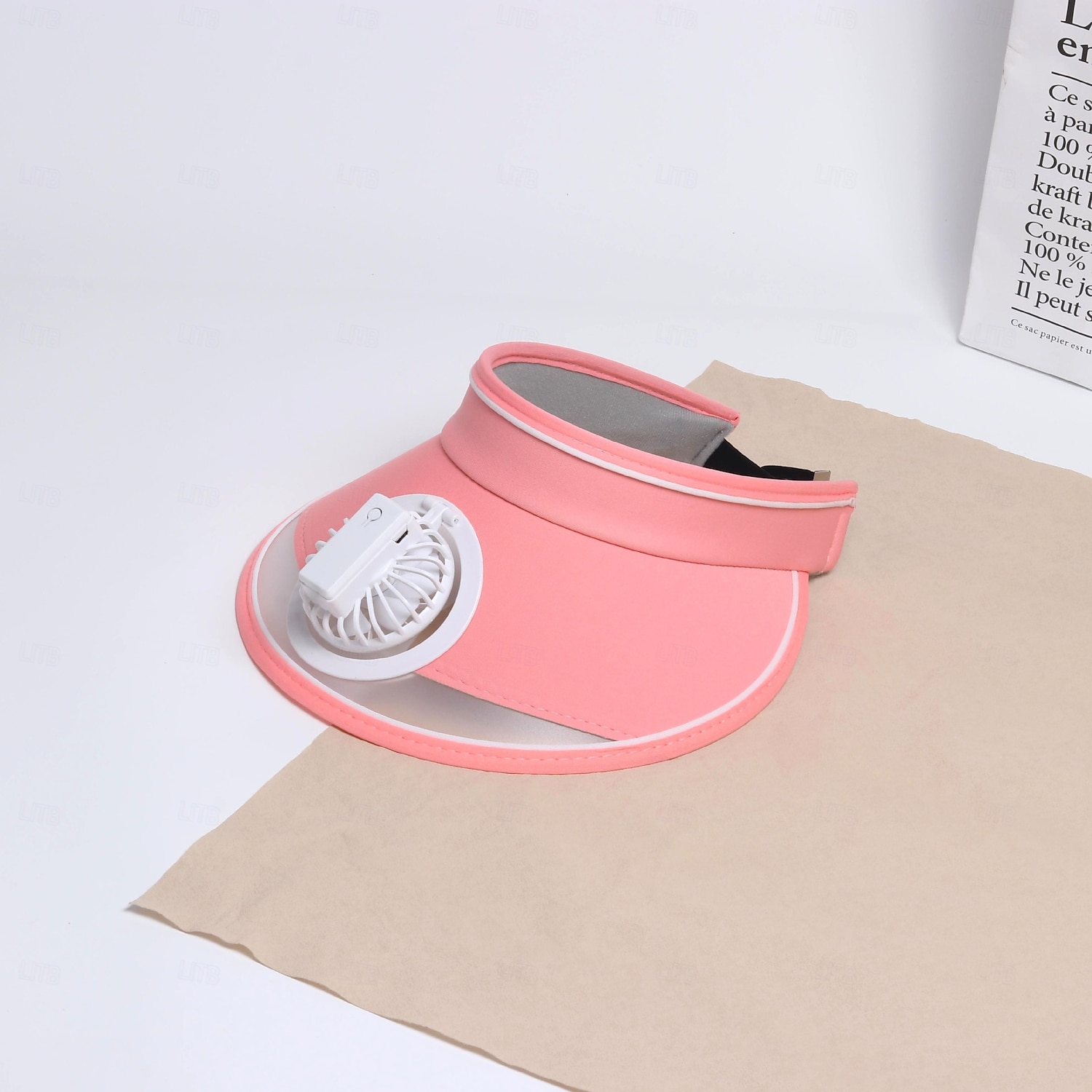 chapéu de ventilador, viseiras de sol, chapéu com ventilador, chapéu de sol de grande área com ventilador de resfriamento de 2 velocidades, proteção solar de 2025 por $41.99 –P5