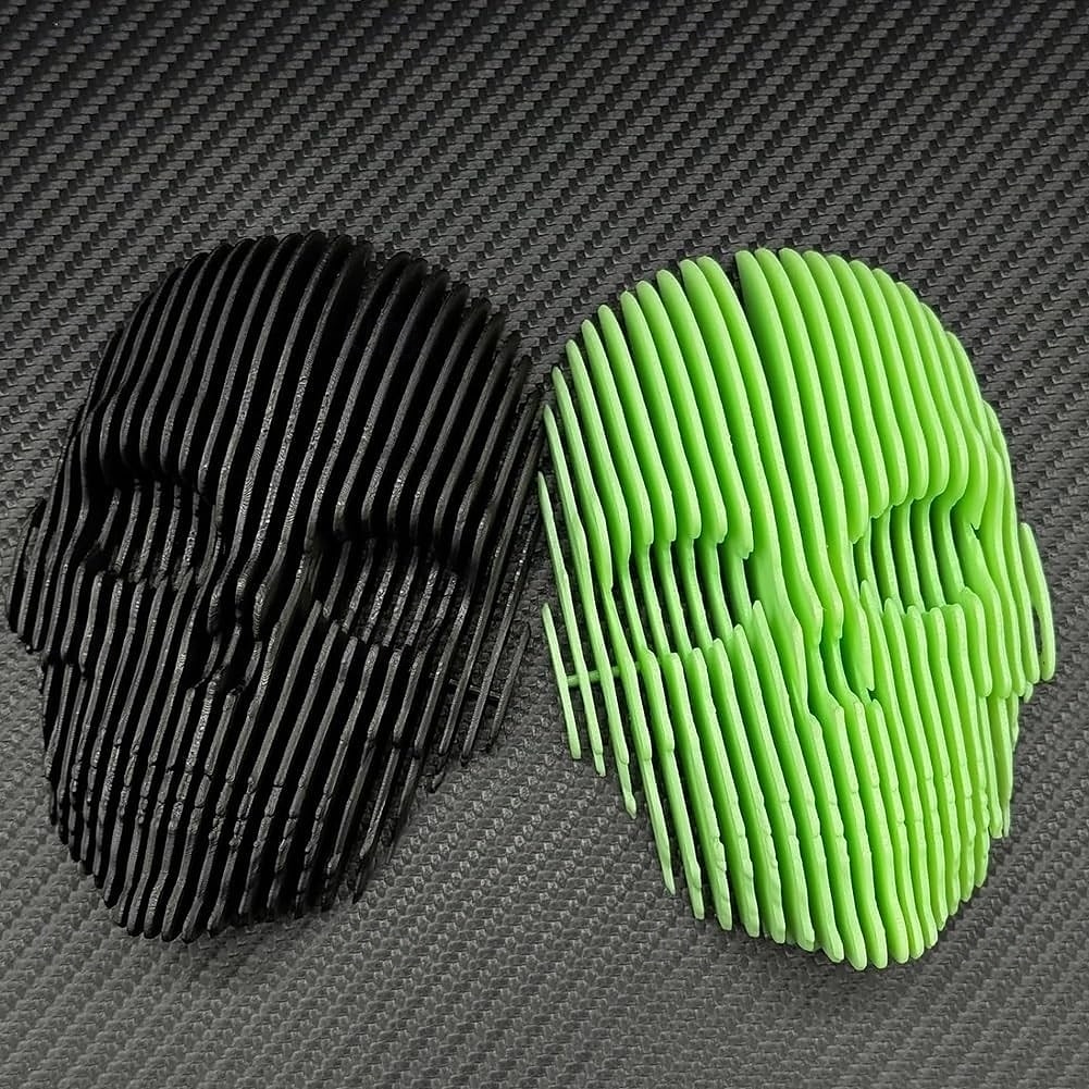 Halloween 3D Printed Luminous Quantum Skull Halloween Decor, Glow in The Dark Quantum Skeleton Head, Spooky Light Up Gift for Horror Fans, Gothic Table Decoration 2025 - $18.99 –P3