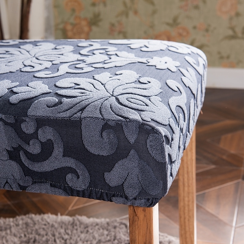 Funda para silla de comedor para el hogar, de tela polar, elástica, para el asiento 2025 - $13.99 –P8
