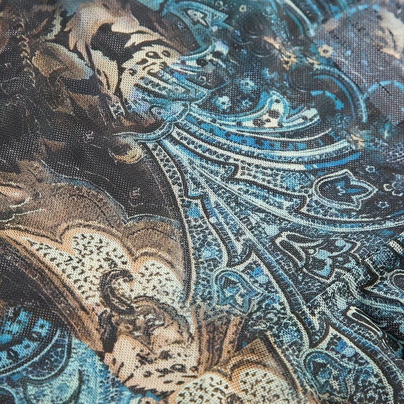 Dame Boho skjorte Bluse Blomsternål i krystall Moderne Bohem Ermeløs Med stropper Vanlige topper Daglig Ferie Ut på byen Trykt mønster Grønn Sommer 2025 - $16.99 –P8