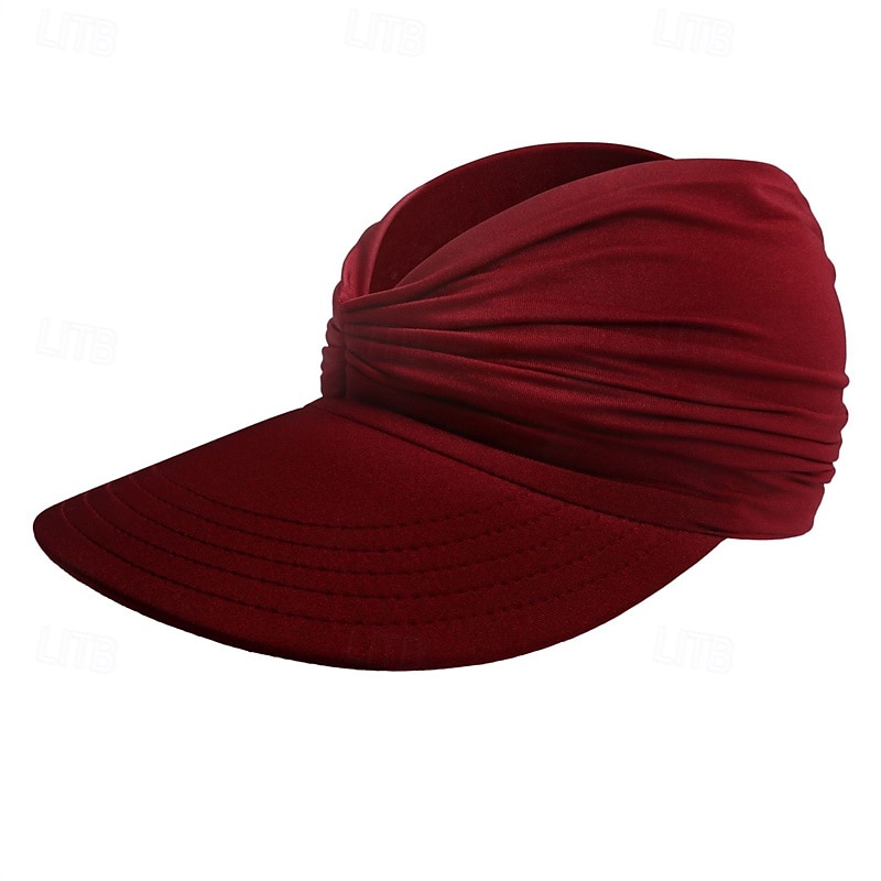 מגן ספורט טניס מגן שמש בגדי ריקוד נשים אחיד קלאסי אופנתי מתכווננת מתיחה מחממים פיזור ל טניס כדור בסיס פיקלבול קיץ לבן ורוד בורדו 2026 - $10.49 –P6