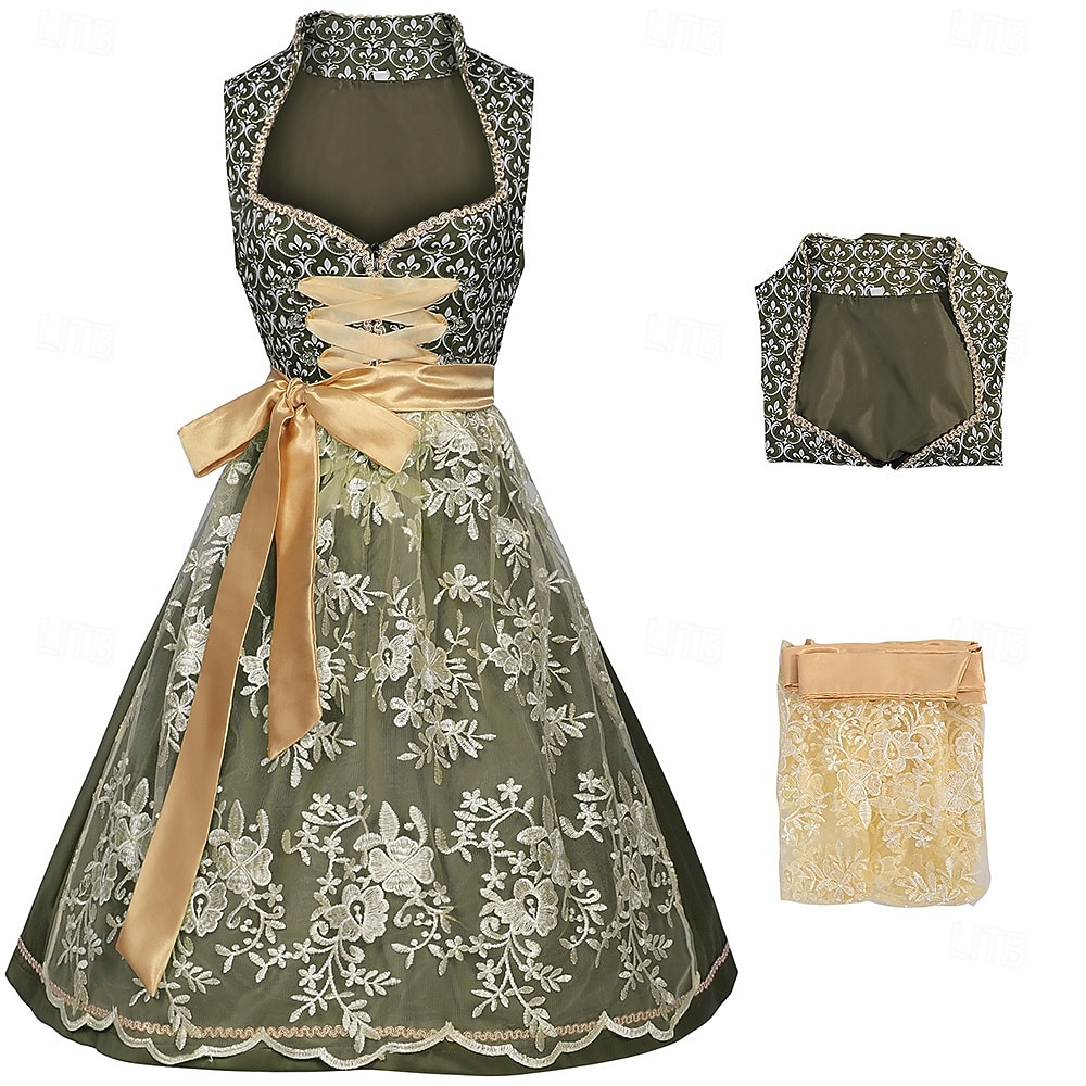 Oktoberfest Dress Maid Bavarian Wiesn Women's Party Beer Festival Traditional Style Cloth Without Blouse 2025 - $62.99 –P2