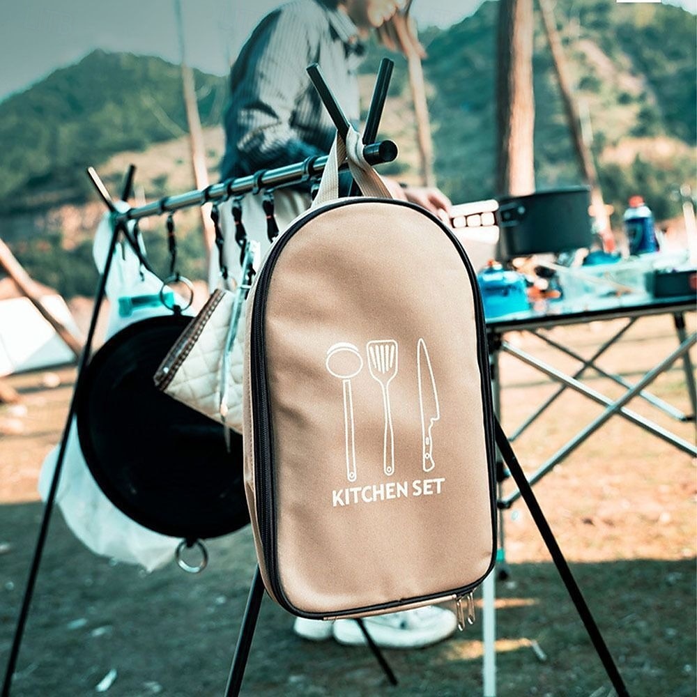 Borsa portautensili da campeggio per viaggi all'aperto, comoda borsa portautensili da campeggio portatile, borsa da viaggio per coltelli del 2025 a $23.99 –P5
