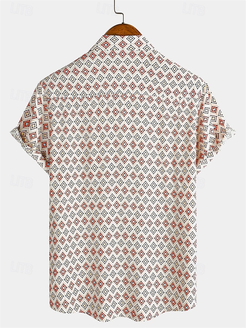 Retro Vintage 1970s Shirt Disco Geometic Psychedelic Men's Halloween Carnival Music Festival Pride Parade Pride Month Adults' Shirt 2025 - $25.99 –P5