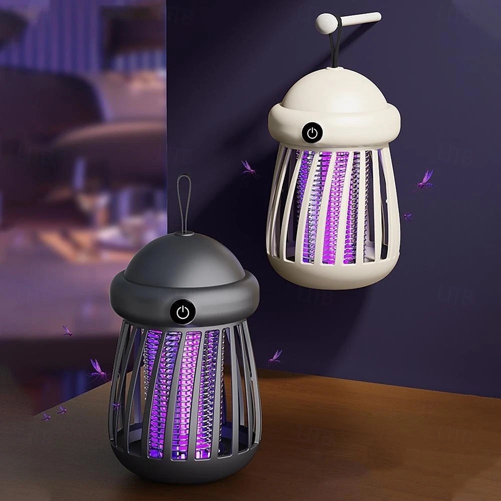 Bærbar myggdreperlampe, elektrisk fluefelle for soverom, stillegående drift, effektiv myggkontroll, kompakt og oppladbar design for innendørs bruk 2025 - $10.49 –P3