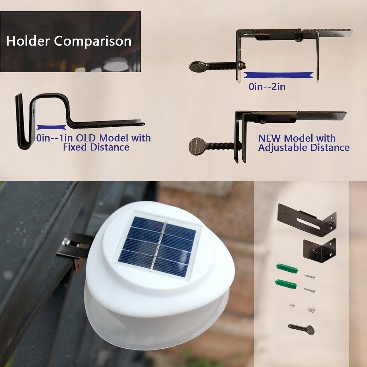 Solar Fence Lights Outdoor Wall Lights 9 LED Super Bright Waterproof Wireless Security for Garden Wall Yard Deck 2026 - $17.99 –P6
