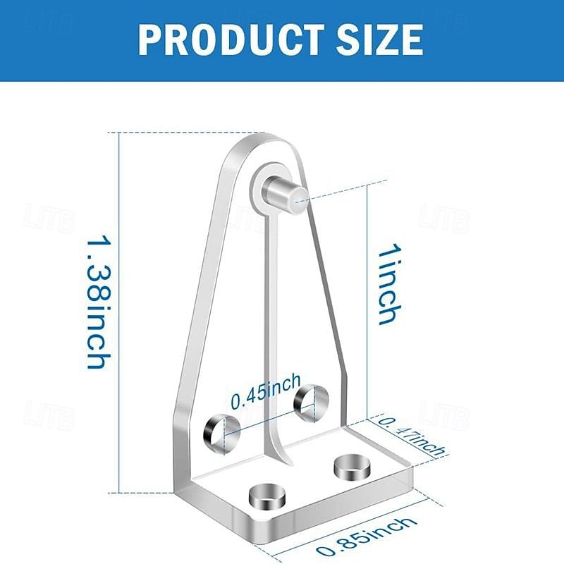 12 Pieces 1 Inch Hold Down Brackets Clear Plastic Hooks Blind Holder Replacements for 1 Inch Mini Horizontal Blinds Shades Windows Doors 2025 - $9.49 –P2