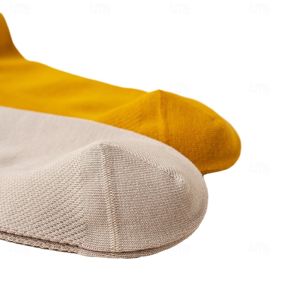 Herren 1 Paar Socken No-Show und Liner-Socken Schwarz Weiß Farbe Einfach Schule Formell Outdoor Dünn Sommer Frühling Herbst Ganzjahres Täglich Lässig 2025 - $3.99 –P8