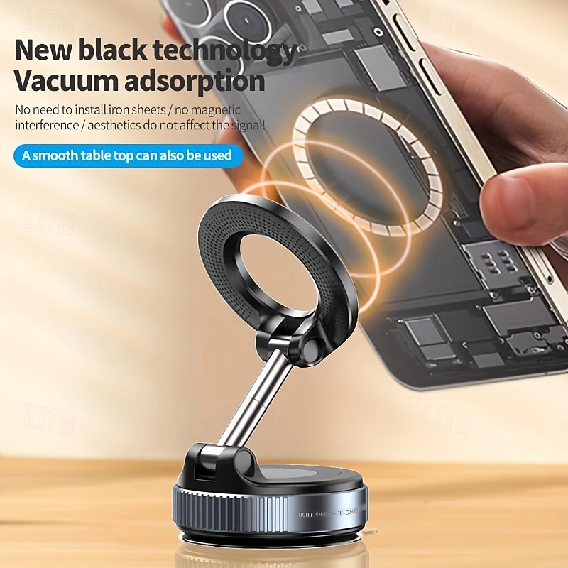 Universal Vacuum Magnetic Car Phone Holder – Strong Suction, Multi-Angle, No Damage, for iPhone Magesafe 2026 - $23.99 –P7