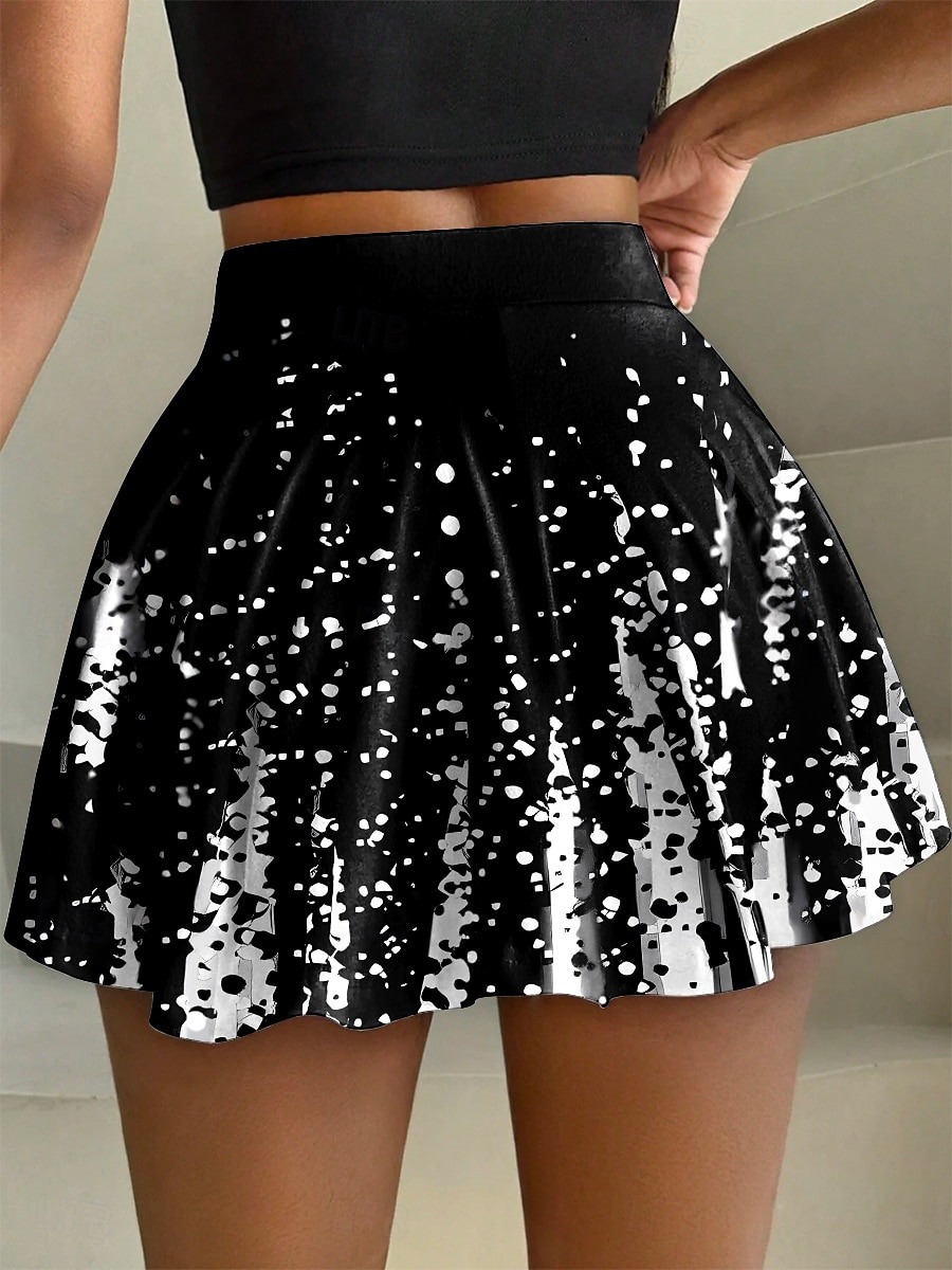 Dames Rok Modieus Casual Mini Hoge taille Rokken Grafisch Geometrisch Abstract Rekbaar Dagelijks Amethist Wit blauw Groen Zomer Polyester 2025 - $19.99 –P2