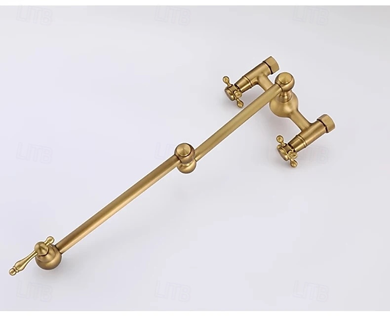 Bathroom Sink Faucet - Wall Mount Electroplated Centerset Single Handle Two HolesBath Taps 2025 - $210.59 –P3