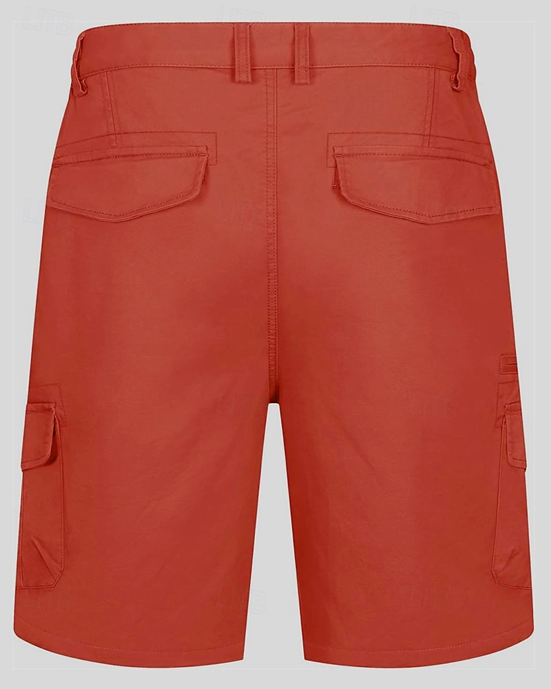Per uomo Pantaloncini cargo Shorts Pantaloncini Estivi Elastico in vita Multi-tasche Tasca con Patta Semplice Comodità Indossabile Lunghezza al ginocchio All'aperto Sport Quotidiano Moda Casual Nero del 2025 a $40.99 –P4