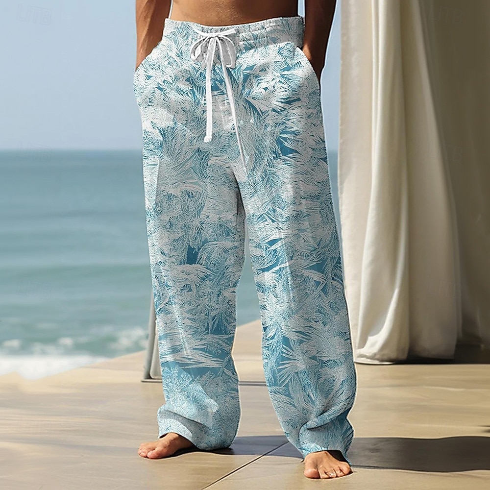 Hombre Árbol de coco Hoja de palma Plantas tropicales Pantalones Pantalones casuales Pantalones anchos Media cintura Hawaiano Casual Vacaciones Festivos Ropa de playa Correa Cintura elástica Perneras 2026 - $27.99 –P1