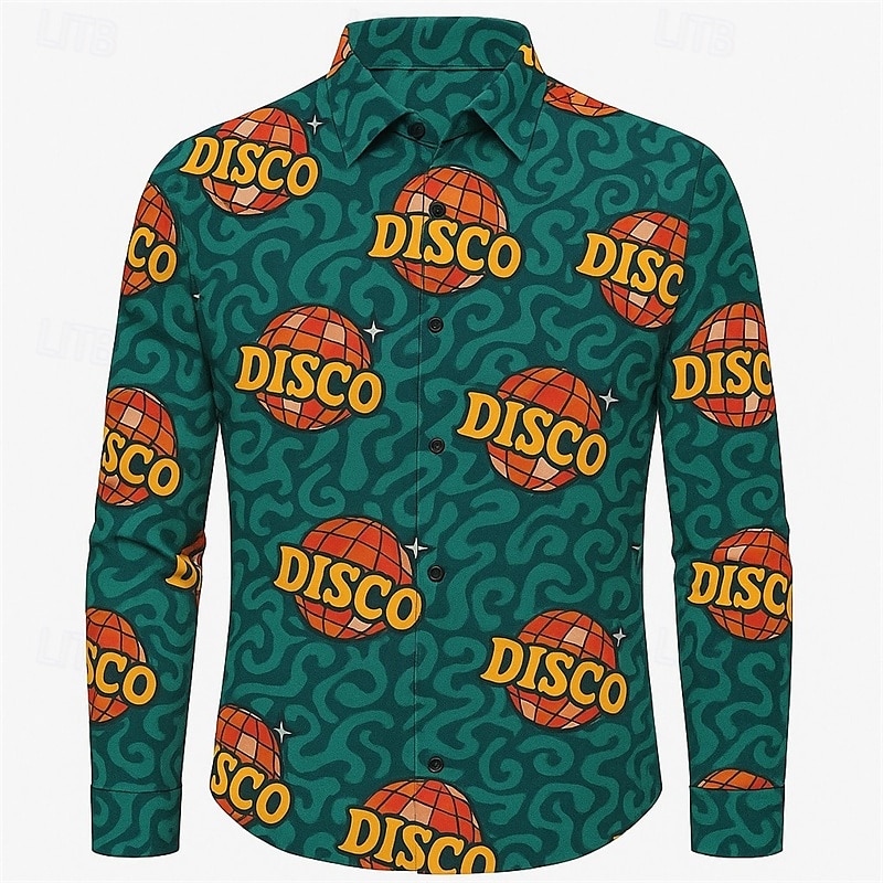 Retro 70. léta Tričko Disko Geometrické tvary Pánské předvečer Všech svatých Karneval Pride Parade Měsíc hrdosti Festival Dospělé Tričko 2025 - $27.99 –P4