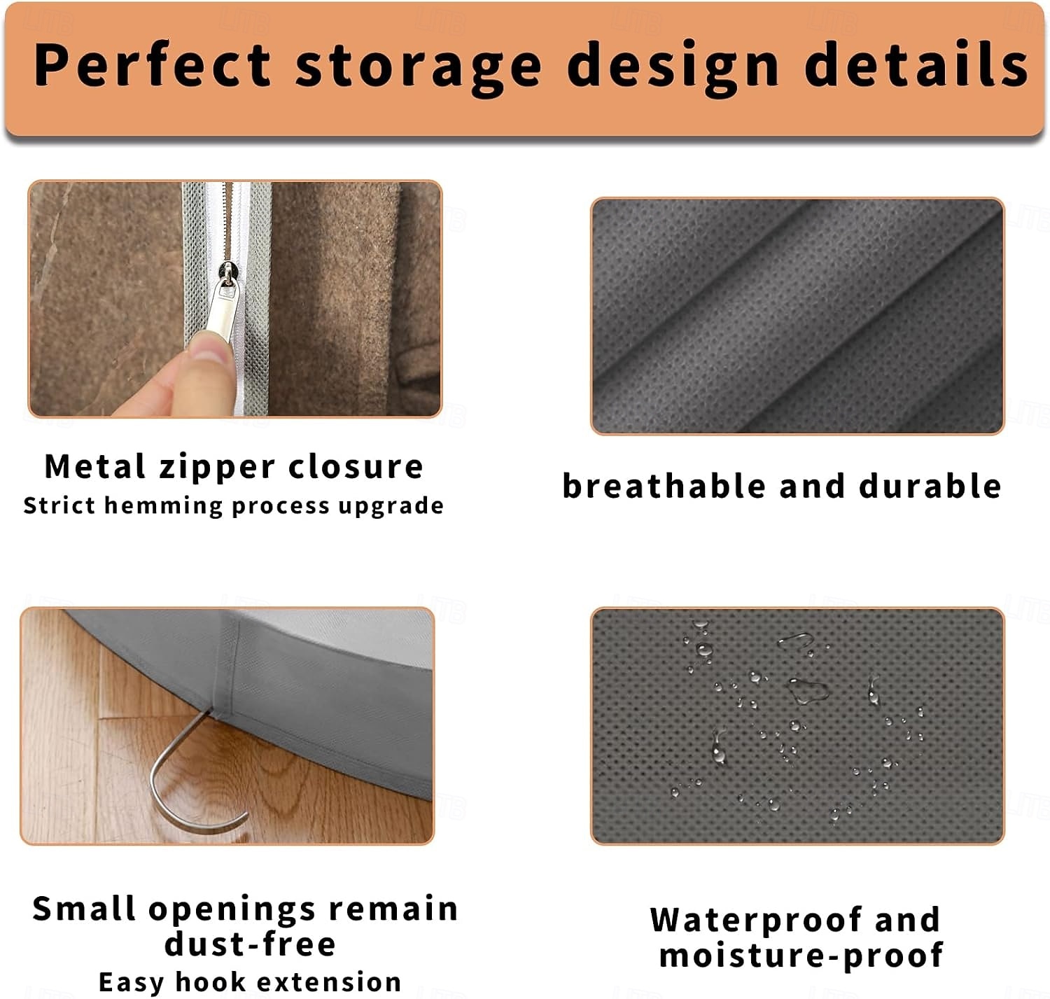 שקית בגדים לתליית בגדים, כיסויי בגדים עמידים בפני אבק מ-PEA, שקיות חליפה נושמות ועמידות בפני עש לאחסון בארון, מגן שקוף למעילים של חולצה 2026 - $12.49 –P2