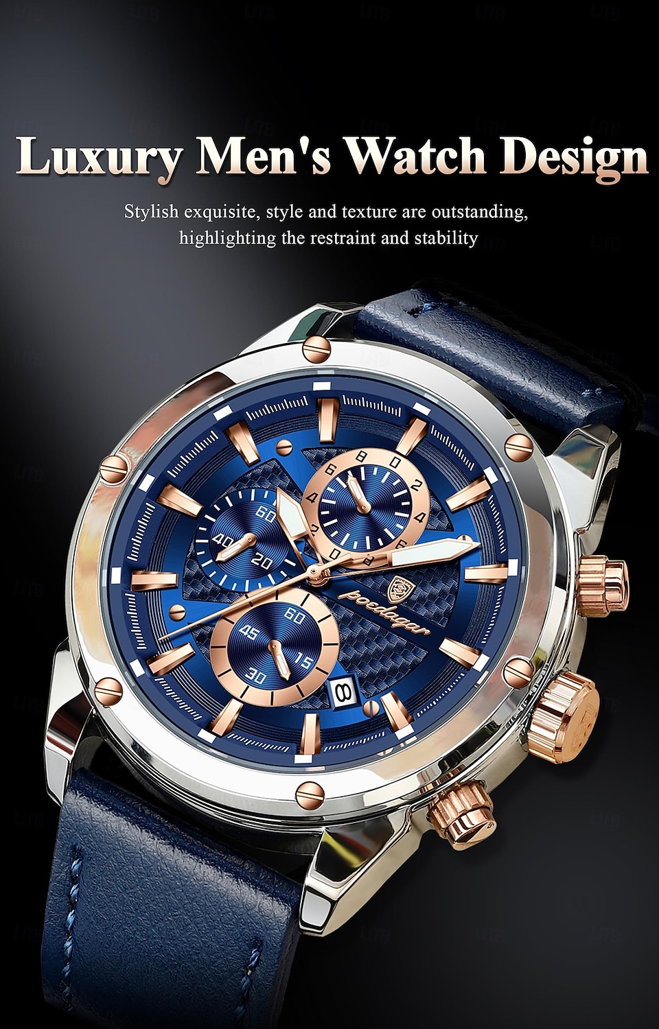 860 New Fashionable Luxury Men's Waterproof Watch Multi functional Luminous Men's Quartz Watch 2026 - $36.99 –P1