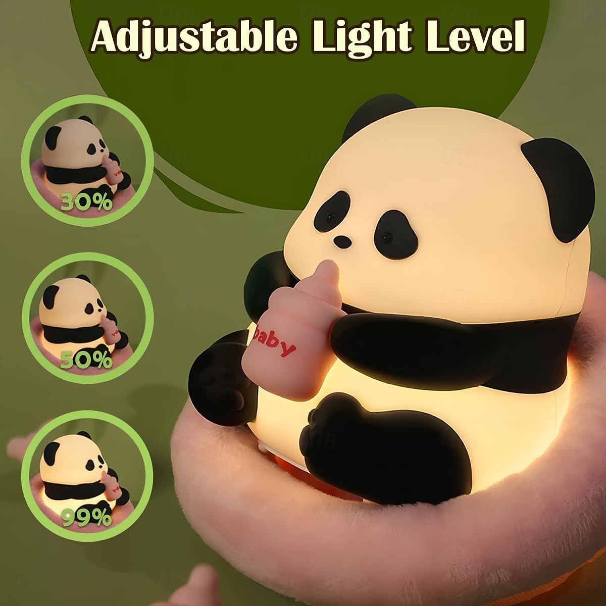 Cute Animal Night Light LED Silicone Squishy Animal Lamp for Kids Ideal Nightlight for Nursery  for Boys and Girls  Fun Room Decor  Soft and Safe Breastfeeding Light (Panda/Capybara/Dog/Duck/Dinosaur) 2026 - $17.99 –P1