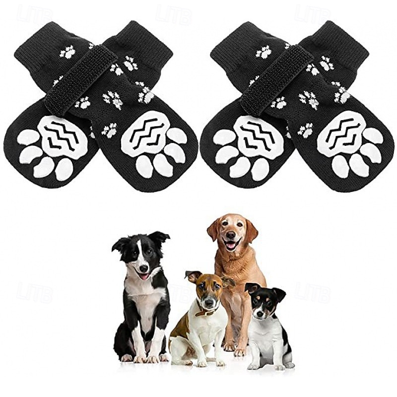 Calzini antiscivolo per cani per evitare che si lecchino le zampe, scarpe per cani per pavimenti caldi, stivaletti per cani di piccola, media e grande taglia, stivali con controllo della trazione per del 2025 a $15.49 –P4