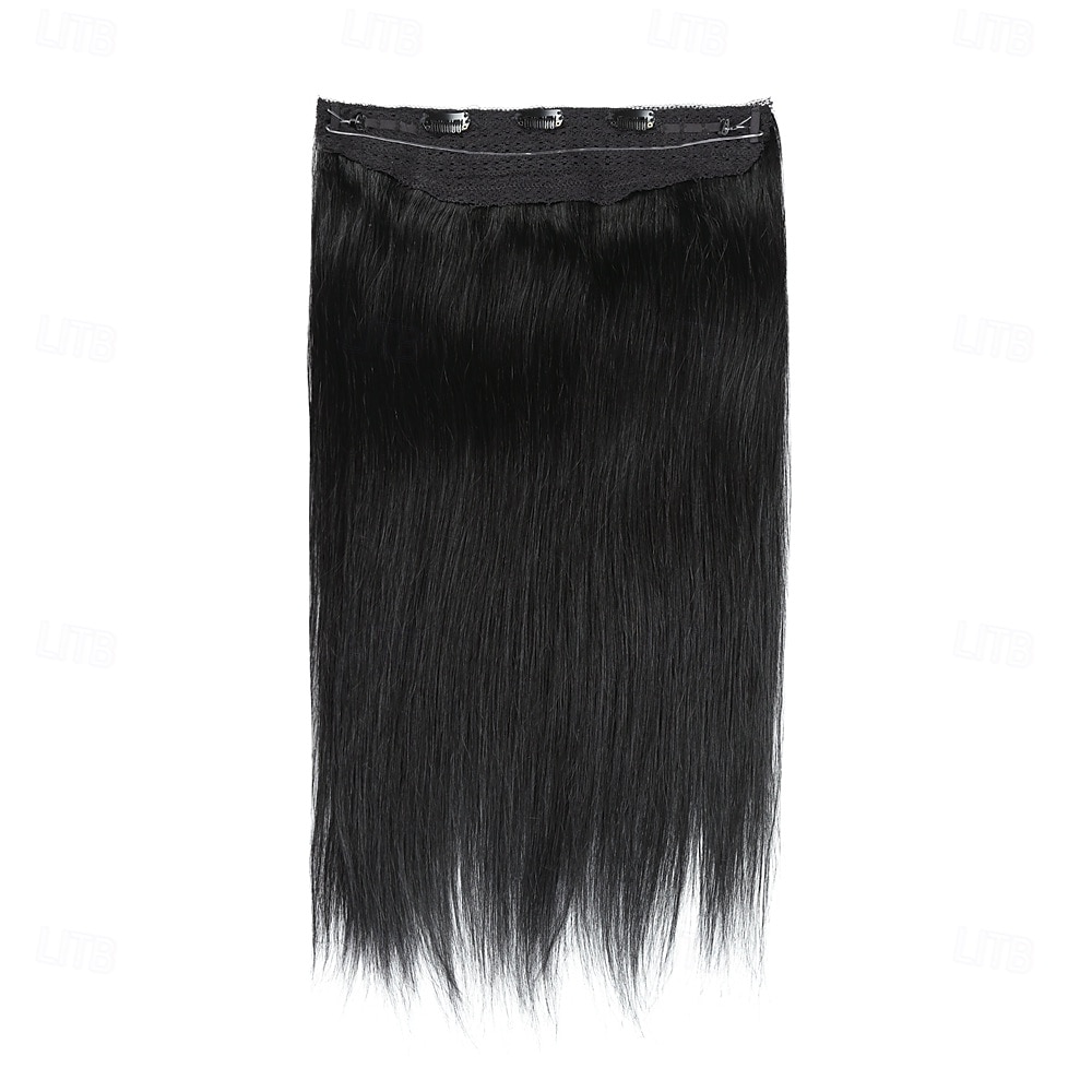 Extensions de cheveux à clips invisibles en cheveux humains, 20 pouces - 50 g, 22 pouces - 80 g, 1#, noir de jais, transparent, ligne de poisson, extensions de cheveux humains pour femmes de 2025 ? $102.99 –P2