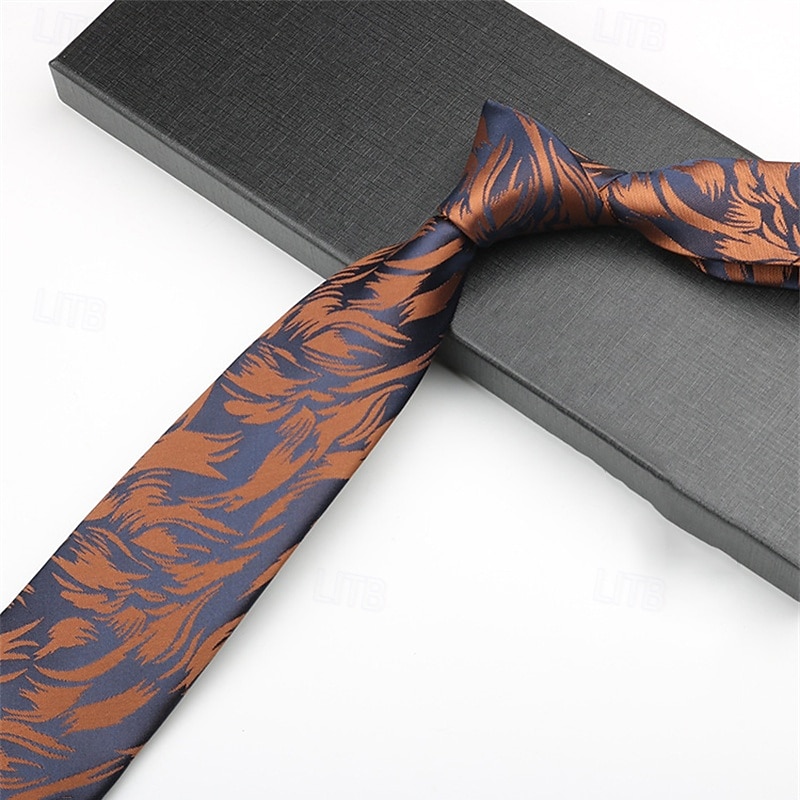 Herr Slipsar Mode Affär Jacquard Mönster Mönster Bröllopsfest Dagliga kläder 2026 - $7.49 –P3