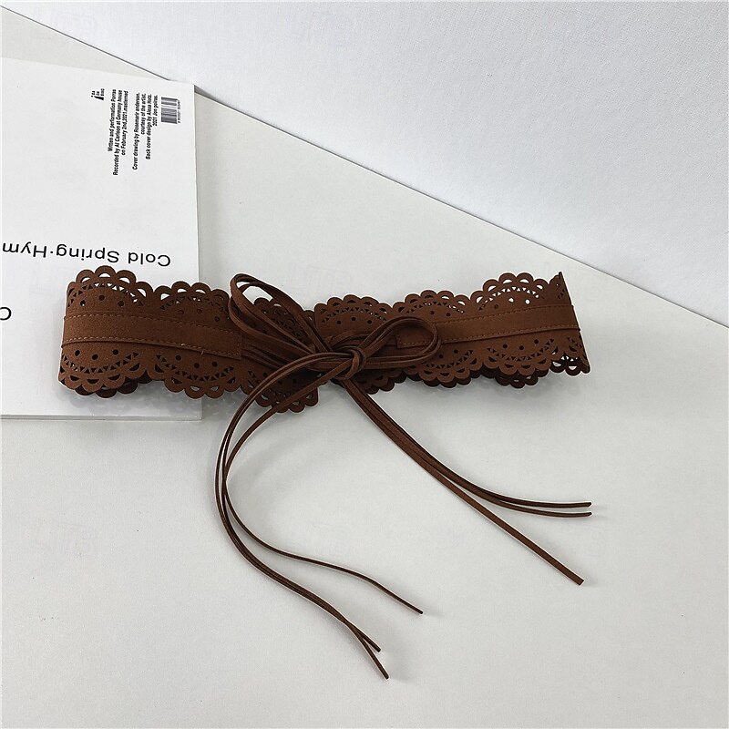 Women's Belt PU Black Green Khaki Coffee Waist Belt Street Daily Pure Color 2026 - $21.99 –P3
